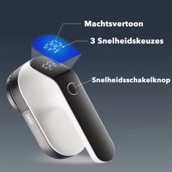 DOWO® - Elektrische Pluizenverwijderaar - Ontpluizer - Draadloos En Oplaadbaar - Pluizentondeuse - 3 Extra Opzetstukken - Zwart -Schoonmaakmiddelen 1200x1200 2333