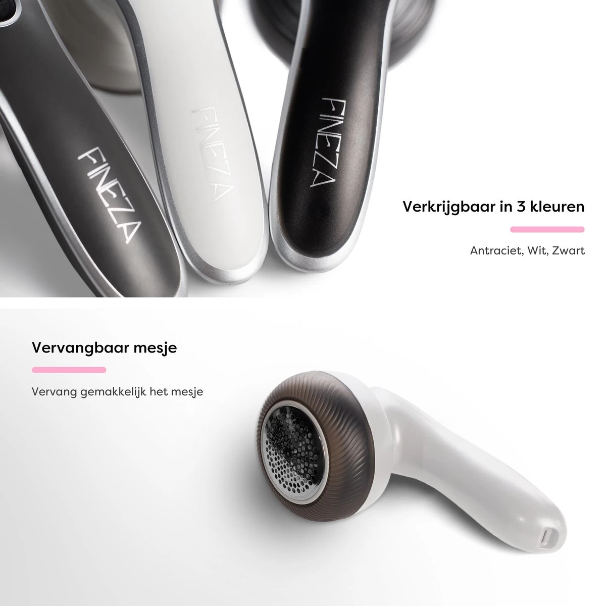 Fineza Pluizenverwijderaar – Electrisch – Ontpluizer – Ontpiller – Draadloos – Wit 8 Fineza Pluizenverwijderaar – Electrisch – Ontpluizer – Ontpiller – Draadloos – Wit - Afbeelding 6