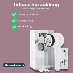 Bolide Oplaadbare Pluizenverwijderaar - Pluizentondeuse - Elektrische Kledingontpluizer Met Antistatische Pluizenborstel - Lintremover - Oplaadbaar - Pluizendief Wit -Schoonmaakmiddelen 1200x1200 2352