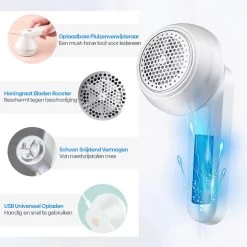 Revo Goods Elektrische Pluizenverwijderaar - Geschikt Voor Kleding En Meubels - Pluisjes - Oplaadbaar Pluizentondeuse - -Schoonmaakmiddelen 1200x1200 2364