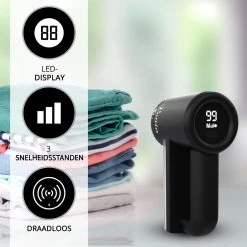 Vonia Pluizenverwijderaar - Pluizentondeuse - Elektrische Ontpluizer - Ontpiller - Draadloos - 2 Extra Opzetstukken- Zwart -Schoonmaakmiddelen 1200x1200 2370