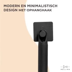 Mellira - Vloerwisser - Vloertrekker Met Steel - Watertrekker Voor Douche - Douchewisser Badkamer - Inclusief Ophanghaak - RVS - Zwart (kerstcadeau Met Verpakking) -Schoonmaakmiddelen 1200x1200 238