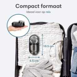 Lifeproducts Oplaadbare Pluizenverwijderaar - Elektrische Kledingontpluizer Met Antistatische Pluizenborstel - Oplaadbaar - Pluizendief Inclusief 3 Extra Mesjes - Zwart -Schoonmaakmiddelen 1200x1200 2385