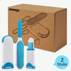 AWEMOZ Pluizenverwijderaar 2 Stuks - Pluizenborstel - Ontpluizer - Kledingroller – Pluizenroller - Kleefroller - Kledingborstel 17 AWEMOZ Pluizenverwijderaar 2 Stuks - Pluizenborstel - Ontpluizer - Kledingroller – Pluizenroller - Kleefroller - Kledingborstel -Schoonmaakmiddelen 1200x1200 2399