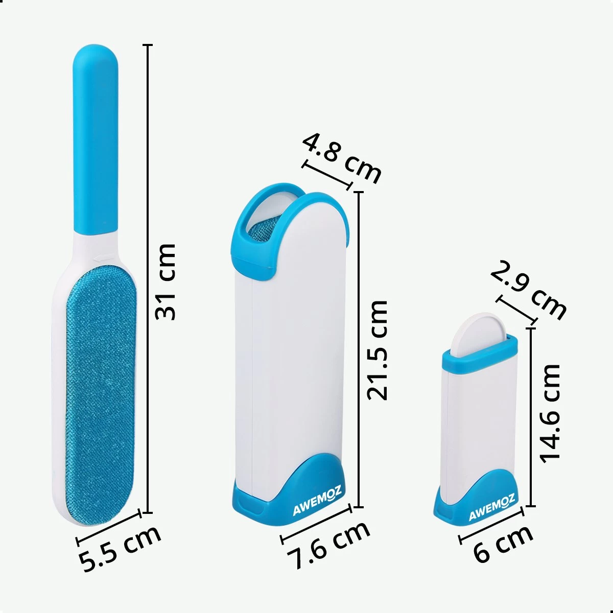 AWEMOZ Pluizenverwijderaar 2 Stuks - Pluizenborstel - Ontpluizer - Kledingroller – Pluizenroller - Kleefroller - Kledingborstel 10 AWEMOZ Pluizenverwijderaar 2 Stuks - Pluizenborstel - Ontpluizer - Kledingroller – Pluizenroller - Kleefroller - Kledingborstel - Afbeelding 8