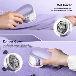 Qtronic Elektrische Pluizenverwijderaar - Ontpluizer/Pluizentondeuse - Draadloos - Extra Opzetstuk - Paars 11 Qtronic Elektrische Pluizenverwijderaar - Ontpluizer/Pluizentondeuse - Draadloos - Extra Opzetstuk - Paars -Schoonmaakmiddelen 1200x1200 2423