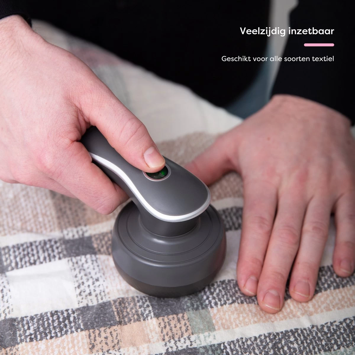 Fineza Pluizenverwijderaar – Electrisch – Ontpluizer – Ontpiller – Draadloos – Antraciet 4 Fineza Pluizenverwijderaar – Electrisch – Ontpluizer – Ontpiller – Draadloos – Antraciet - Afbeelding 2
