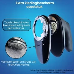 Beepro® Elektrische Pluizenverwijderaar - Ontpluizer - Draadloos En Oplaadbaar - Zwart -Schoonmaakmiddelen 1200x1200 2453