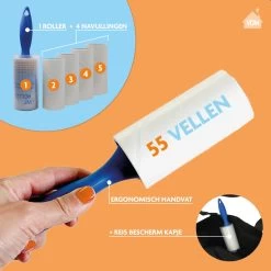 LaundrySpecialist Kledingroller - Incl. 4 Navullingen - Pluizenroller Met Ergonomische Handgreep -Schoonmaakmiddelen 1200x1200 2467