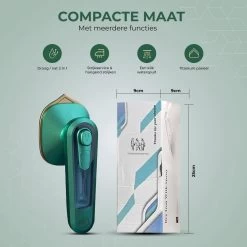 Stomer Kleding - Luxe Reis Strijkijzer - Inklapbaar - 8,4x11,5CM - Travel Strijkijzer – Strijkijzer Vakantie – Reisstrijkijzer Klein Strijkijzer - Steamer - Groen - 15 Stomer Kleding - Luxe Reis Strijkijzer - Inklapbaar - 8,4x11,5CM - Travel Strijkijzer – Strijkijzer Vakantie – Reisstrijkijzer Klein Strijkijzer - Steamer - Groen - -Schoonmaakmiddelen 1200x1200 2484