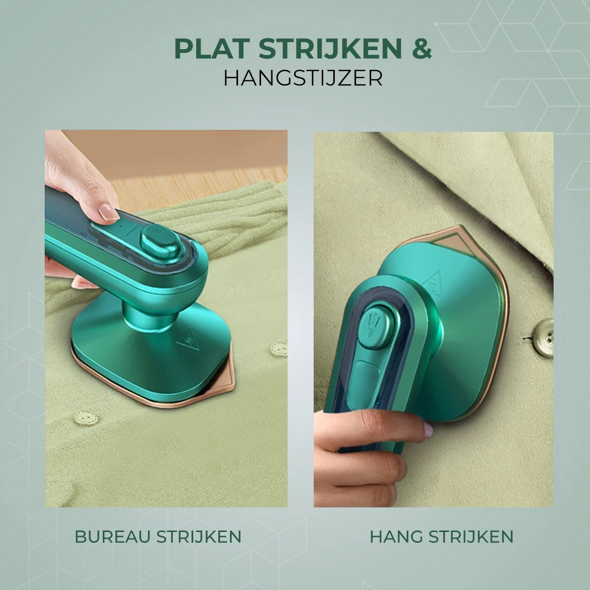 Stomer Kleding - Luxe Reis Strijkijzer - Inklapbaar - 8,4x11,5CM - Travel Strijkijzer – Strijkijzer Vakantie – Reisstrijkijzer Klein Strijkijzer - Steamer - Groen - 11 Stomer Kleding - Luxe Reis Strijkijzer - Inklapbaar - 8,4x11,5CM - Travel Strijkijzer – Strijkijzer Vakantie – Reisstrijkijzer Klein Strijkijzer - Steamer - Groen - - Afbeelding 9