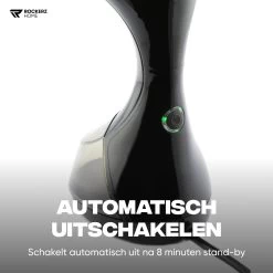 Kledingstomer - Handstomer - Stoomreiniger - Stomer - Inclusief Opzetborstel En Maatbeker - Groot Waterreservoir (300 Ml) - Snel Opgewarmd (30 Sec) - 3 Standen - 1500W - Merk: Rockerz Home - Kleur: Zwart -Schoonmaakmiddelen 1200x1200 2501