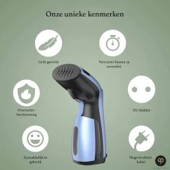 Carefree Kledingstomer - Handstomer - Stomer Kleding - Stoomstrijkijzer - Kleding Stomer - Blauw - Sinterklaas- -Schoonmaakmiddelen 1200x1200 2512