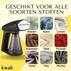 Kwali.® Premium Kledingstomer - Stomer/Stoomapparaat Kleding - Handstomer - Stoomreiniger Kleding - Kleding Stomer - 1640W -Schoonmaakmiddelen 1200x1200 2544