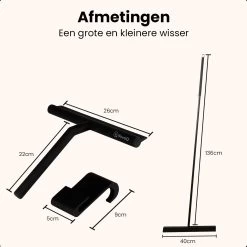 NovaQ® Vloerwisser Met Steel - Vloertrekker Met Steel - Douchewisser Zwart - Raamwisser Douche - Badkamer Trekker - Vloerwisser Zwart 2 In 1 Set Inclusief Ophanghaken 16 NovaQ® Vloerwisser Met Steel - Vloertrekker Met Steel - Douchewisser Zwart - Raamwisser Douche - Badkamer Trekker - Vloerwisser Zwart 2 In 1 Set Inclusief Ophanghaken -Schoonmaakmiddelen 1200x1200 255