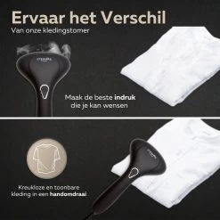 STEAMR - Krachtige Luxe Kledingstomer - Handstomer - Zwart -Schoonmaakmiddelen 1200x1200 2558
