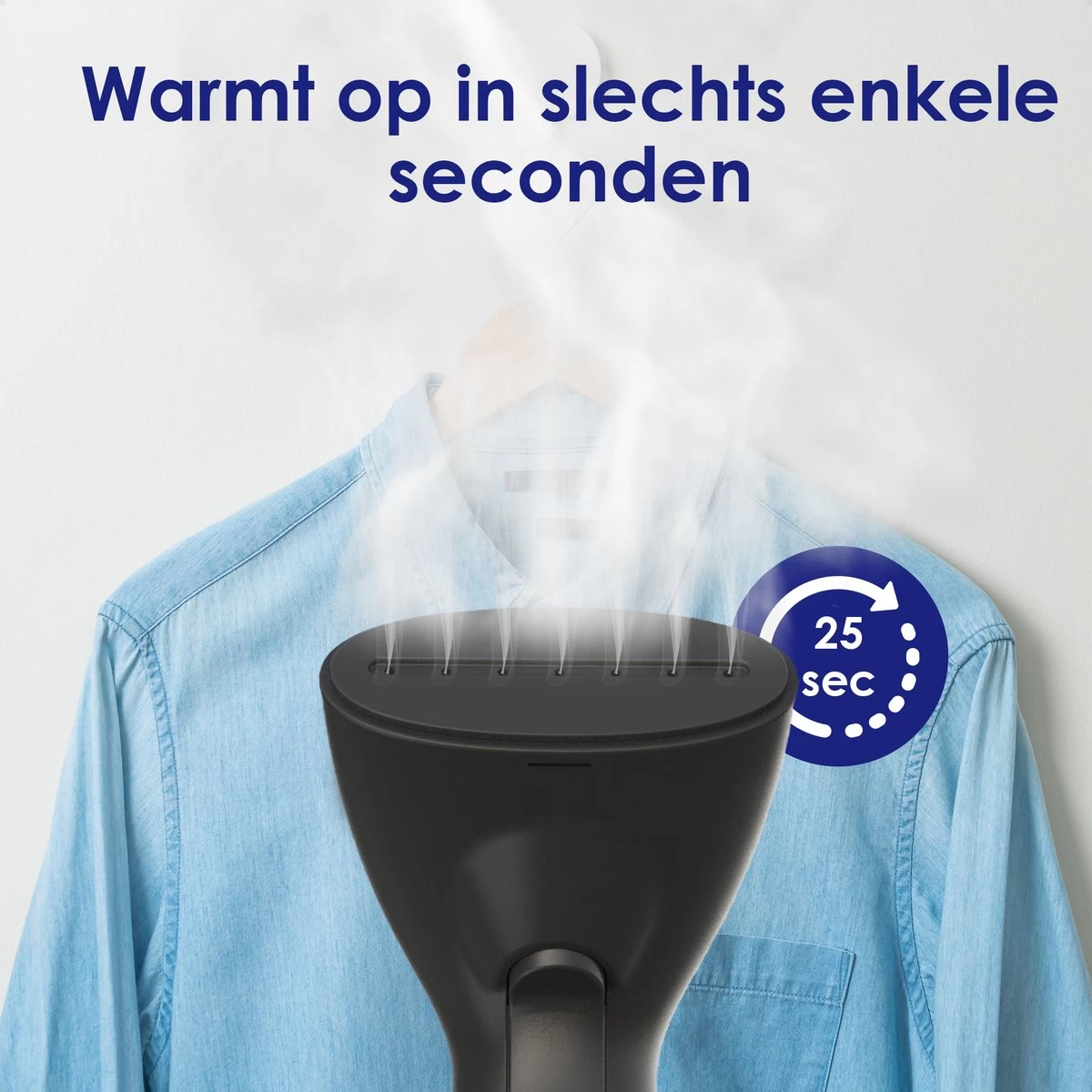 Luxe Kledingstomer - Handstomer - Handstoomreiniger - Stoomstrijkijzer - Stomer Kleding - Voor Op Reis - Zwart 4 Luxe Kledingstomer - Handstomer - Handstoomreiniger - Stoomstrijkijzer - Stomer Kleding - Voor Op Reis - Zwart - Afbeelding 2