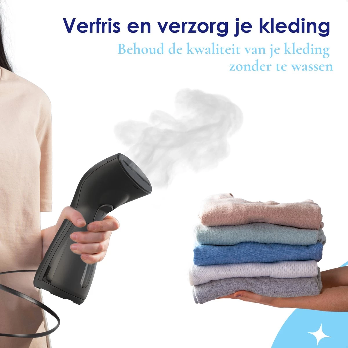 Luxe Kledingstomer - Handstomer - Handstoomreiniger - Stoomstrijkijzer - Stomer Kleding - Voor Op Reis - Zwart 12 Luxe Kledingstomer - Handstomer - Handstoomreiniger - Stoomstrijkijzer - Stomer Kleding - Voor Op Reis - Zwart - Afbeelding 10