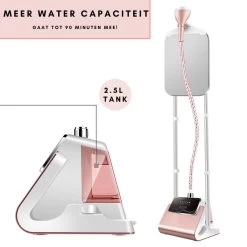 Niceey Kledingstomer - Incl. Strijkplank - Met 6 Standen - Krachtig Stomen - Steamer - 1800Watt - 2,5L Watercapaciteit - Wit/Roze 13 Niceey Kledingstomer - Incl. Strijkplank - Met 6 Standen - Krachtig Stomen - Steamer - 1800Watt - 2,5L Watercapaciteit - Wit/Roze -Schoonmaakmiddelen 1200x1200 2609