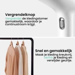 Vonia Kledingstomer - Handstomer - Stoomreiniger Kleding - Stoomapparaat Kleding – 350ML - Wit -Schoonmaakmiddelen 1200x1200 2638