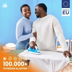 Laundryspecialist 6 Laagse AIRPRO Strijkplankhoes - 50% Sneller Strijken - Geen Water Meer Onder Je Strijkplank - Maat L/XL Voor Een Breedte Van 39 Tot 53 Cm En Een Lengte Van 120 Tot 141 Cm -Schoonmaakmiddelen 1200x1200 2700