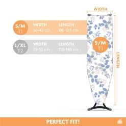Laundryspecialist 5 Laagse ACTIVE Strijkplankhoes - 50% Sneller Strijken - Geen Water Meer Onder Je Strijkplank - Maat S/M Voor Een Breedte Van 30 Tot 43 Cm En Een Lengte Van 100 Tot 126 Cm -Schoonmaakmiddelen 1200x1200 2703