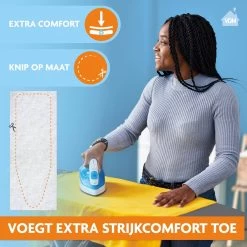 LaundrySpecialist Onderlegger Voor Je Strijkplankhoes - Molton Onderlegger - Universele Maat - Voor Extra Strijkcomfort - Geschikt Voor Je Strijkplank En Strijkplankovertrek - Zelf Op Maat Te Knippen -Schoonmaakmiddelen 1200x1200 2709