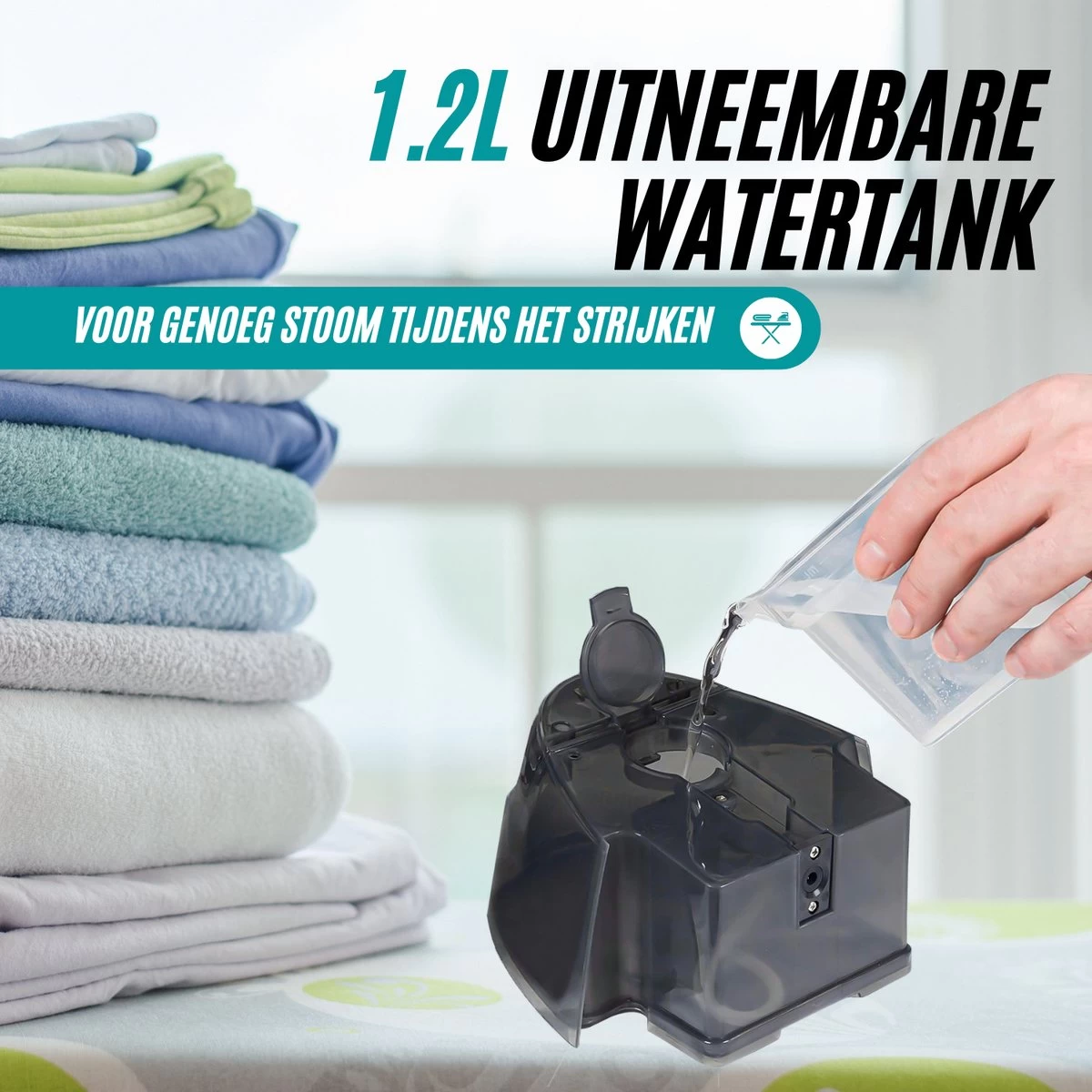 RYER Stoomstrijkijzer Met Stoomgenerator - Iron - Keramische Zoolplaat 10 RYER Stoomstrijkijzer Met Stoomgenerator - Iron - Keramische Zoolplaat - Afbeelding 8