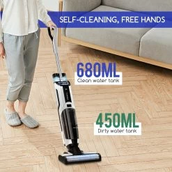 Aigostar 3 In 1 Vloerreiniger - Stofzuiger En Dweilen In 1 - Steelstofzuiger Met Dweilfunctie - Dweilapparaat Draadloos - Whale 33ZDR -Schoonmaakmiddelen 1200x1200 291