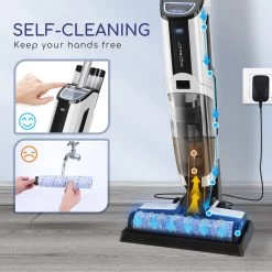 Aigostar 3 In 1 Vloerreiniger - Stofzuiger En Dweilen In 1 - Steelstofzuiger Met Dweilfunctie - Dweilapparaat Draadloos - Whale 33ZDR -Schoonmaakmiddelen 1200x1200 297