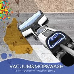 Aigostar 3 In 1 Vloerreiniger - Stofzuiger En Dweilen In 1 - Steelstofzuiger Met Dweilfunctie - Dweilapparaat Draadloos - Whale 33ZDR -Schoonmaakmiddelen 1200x1200 299