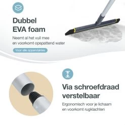 ACE Goods Vloertrekker Met Steel – Vloerwisser Badkamer - Trekker Douche – Raamwisser Verstelbaar – Watertrekker - Incl Ophanghaak 14 ACE Goods Vloertrekker Met Steel – Vloerwisser Badkamer - Trekker Douche – Raamwisser Verstelbaar – Watertrekker - Incl Ophanghaak -Schoonmaakmiddelen 1200x1200 3