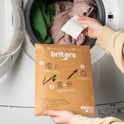 Briters Wasmiddelstrips - 100 Wasbeurten - Ecologisch Wasmiddel - 100% Plasticvrij - Fresh Linen - Wasstrips -Schoonmaakmiddelen 1200x1200 321