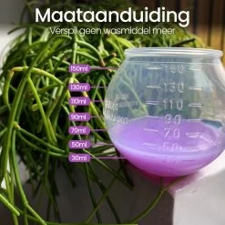 BluGo Doseerbol 2 Stuks - Wasbollen - Doseerdop - Drogerballen - Wasballen - Wasmiddel - Herbruikbaar - Maataanduiding - 150ml -Schoonmaakmiddelen 1200x1200 341