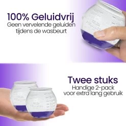 BluGo Doseerbol 2 Stuks - Wasbollen - Doseerdop - Drogerballen - Wasballen - Wasmiddel - Herbruikbaar - Maataanduiding - 150ml -Schoonmaakmiddelen 1200x1200 344