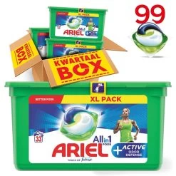 Ariel All In 1 Pods Actieve Geurbestrijding Wasmiddel - Voordeelverpakking 3 X 33 Wasbeurten - Wasmiddel Pods -Schoonmaakmiddelen 1200x1200 410