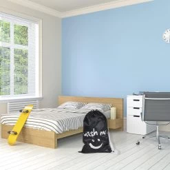 Wonair - Waszak Groot - 60x90cm - Zwart - Met Trekkoord En Draagband -Schoonmaakmiddelen 1200x1200 444