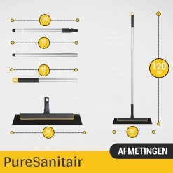 PureSanitair Vloertrekker – Vloerwisser - Raamwisser – Vloertrekker Met Steel – Raamtrekker – Ramenwisser -Schoonmaakmiddelen 1200x1200 48