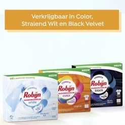 Robijn Classics Stralend Wit Wasmiddeldoekjes - 4 X 16 Wasstrips - Voordeelverpakking -Schoonmaakmiddelen 1200x1200 510
