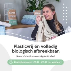 Zense Eco Wasmiddel Wasstrips - 72 Grote Wasbeurten - Ocean Breeze -Schoonmaakmiddelen 1200x1200 605