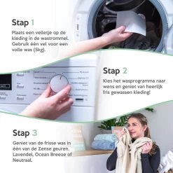 Zense Eco Wasmiddel Wasstrips - 72 Grote Wasbeurten - Ocean Breeze -Schoonmaakmiddelen 1200x1200 608