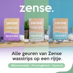 Zense Eco Wasmiddel Wasstrips - 72 Grote Wasbeurten - Ocean Breeze -Schoonmaakmiddelen 1200x1200 610