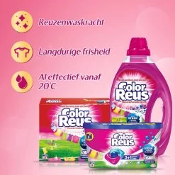 Color Reus Power Caps Wascapsules - Wasmiddel Capsules - Voordeelverpakking - 8 X 14 Wasbeurten -Schoonmaakmiddelen 1200x1200 629