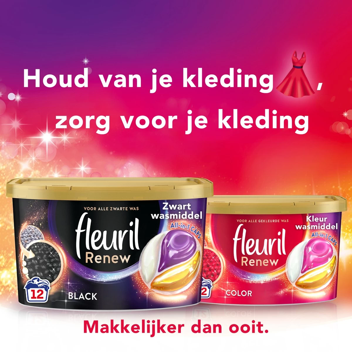 Fleuril Renew Color Caps - Wasmiddel Capsules - Voordeelverpakking - 8 X 12 Wasbeurten 13 Fleuril Renew Color Caps - Wasmiddel Capsules - Voordeelverpakking - 8 X 12 Wasbeurten - Afbeelding 11