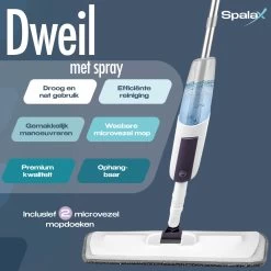 Spalax Dweil - Mop - Dweilsysteem - Vloerwisser Badkamer - Dweilset - Mopset - Vloermop 13 Spalax Dweil - Mop - Dweilsysteem - Vloerwisser Badkamer - Dweilset - Mopset - Vloermop -Schoonmaakmiddelen 1200x1200 74