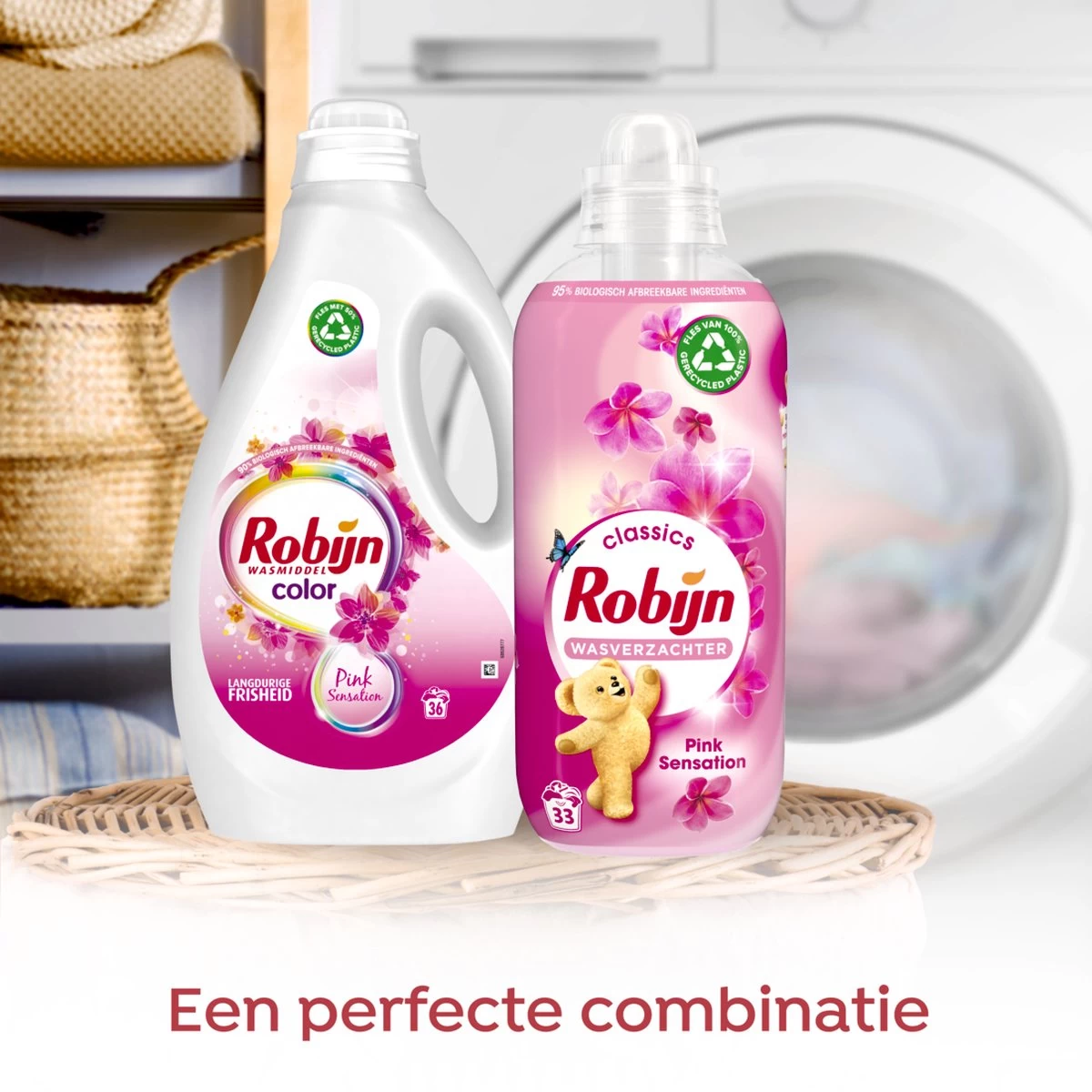 Robijn Color Pink Sensation Vloeibaar Wasmiddel - 5 X 36 Wasbeurten - Voordeelverpakking 7 Robijn Color Pink Sensation Vloeibaar Wasmiddel - 5 X 36 Wasbeurten - Voordeelverpakking - Afbeelding 5