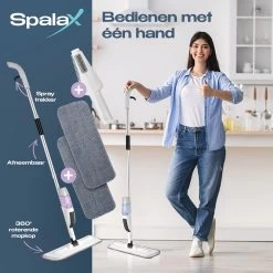 Spalax Dweil - Mop - Dweilsysteem - Vloerwisser Badkamer - Dweilset - Mopset - Vloermop 15 Spalax Dweil - Mop - Dweilsysteem - Vloerwisser Badkamer - Dweilset - Mopset - Vloermop -Schoonmaakmiddelen 1200x1200 76
