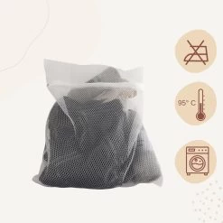 Orange85 Waszakken - 2 Stuks - Ritssluiting - Wit - 50x40 Cm - Polyester -Schoonmaakmiddelen 1200x1200 836