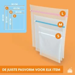 LaundrySpecialist Waszakken Voor Wasgoed - Set Van 3 Stuks - Ook Te Gebruiken Als Travel Organizer -Schoonmaakmiddelen 1200x1200 841