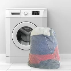 Orange85 Waszak - Groot - XL - 60 X 90 CM - Wit - Treksysteem - Trekbandsluiting - Polyester - Wasnet - Laundry Bag - Voor Kleding -Schoonmaakmiddelen 1200x1200 854